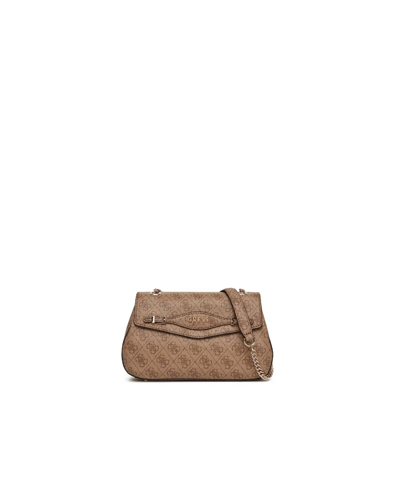 Guess Borsa A Spalla Katya Logato Beige
