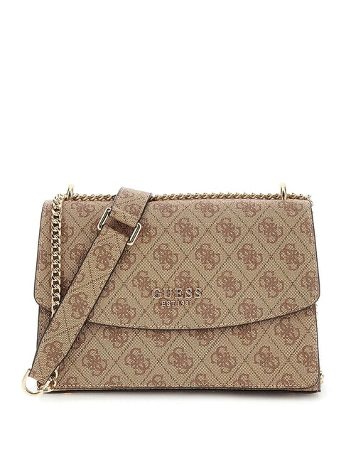 Guess Borsa A Spalla Calista Logato Beige
