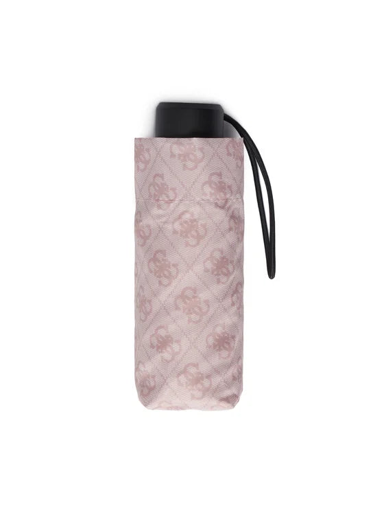 Guess Ombrello Piccolo Logato Rosa
