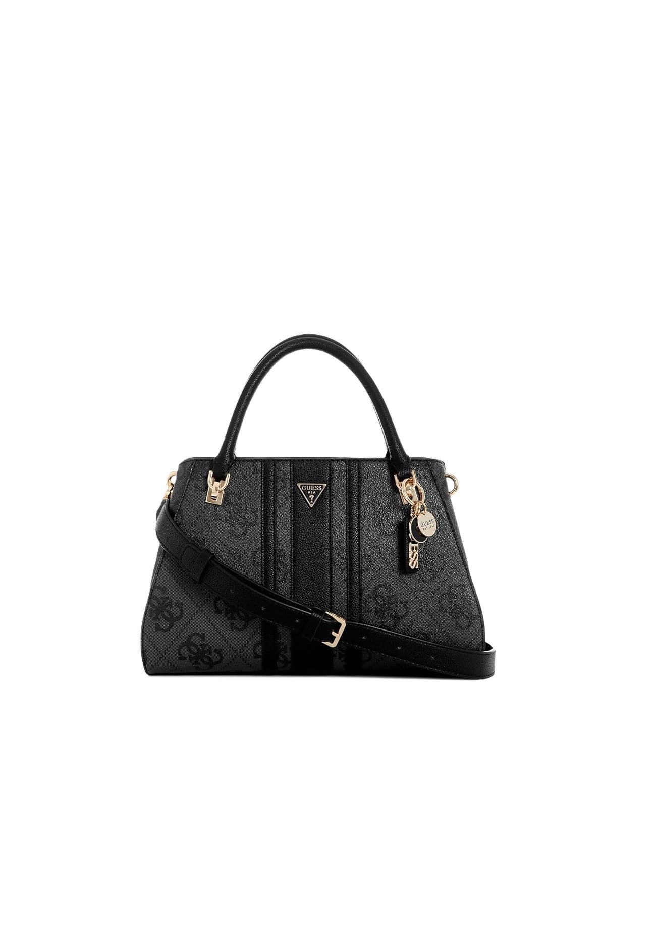 Guess Borsa a Mano Noelle Logata Nera