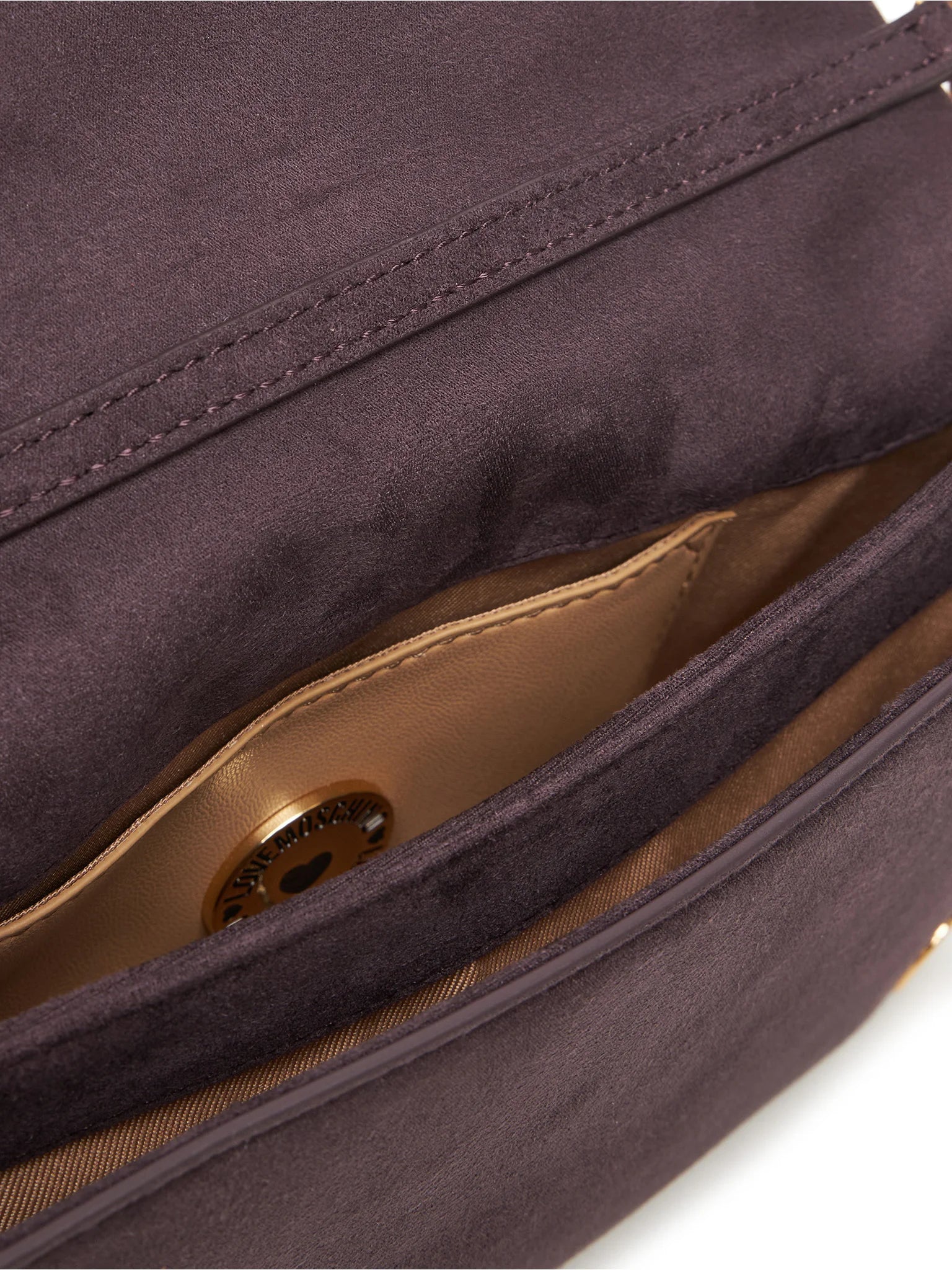 Love moschino borsa tracolla velour pl Viola