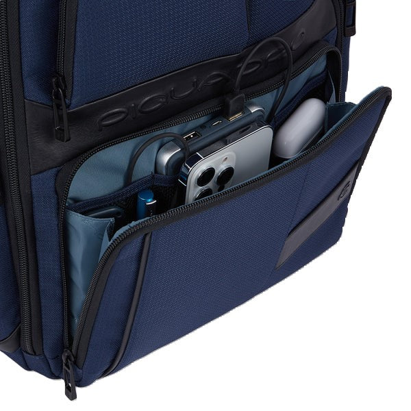 Piquadro Zaino porta computer 15,6" fast-check Blu