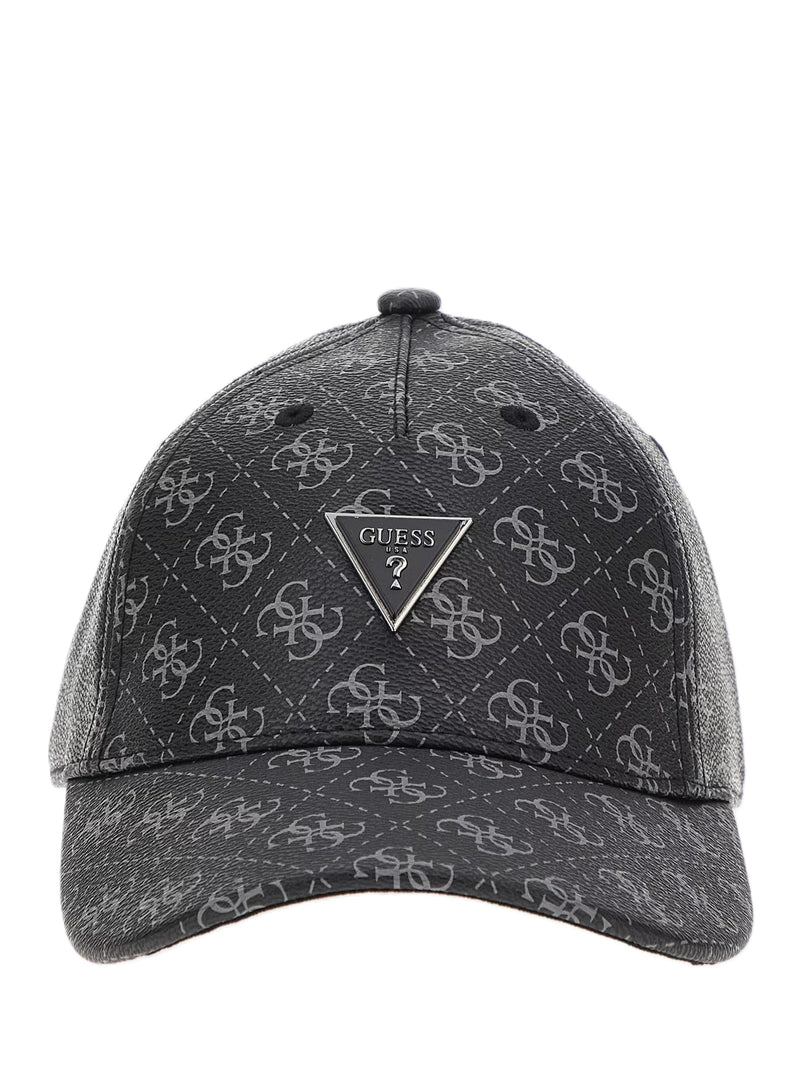 Guess Cappello Vezzola eco 4g logo Grigio/Nero