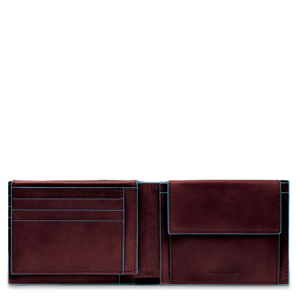 Piquadro Portafoglio uomo con porta documenti Mogano