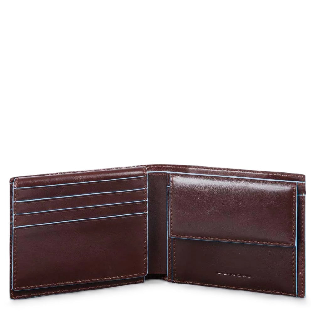 Piquadro Portafoglio uomo con volantino porta documenti Mogano