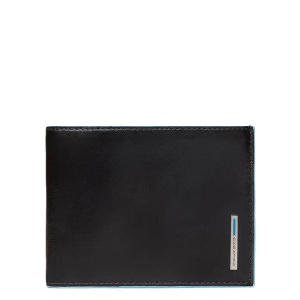 Piquadro Portafoglio uomo con portamonete, porta carte di credito Nero