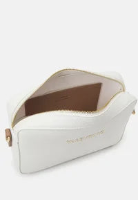 Valentino Borsa a Tracolla Alexia Bianco/Cuoio