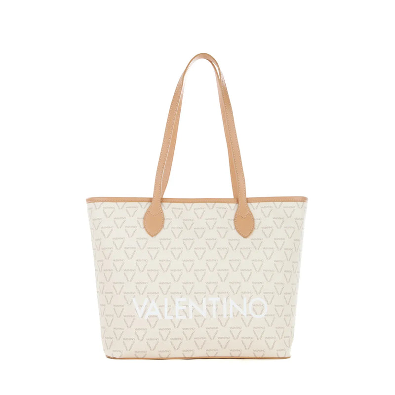 Borsa a Spalla Valentino Modello Liuto Ecru/Multicolor