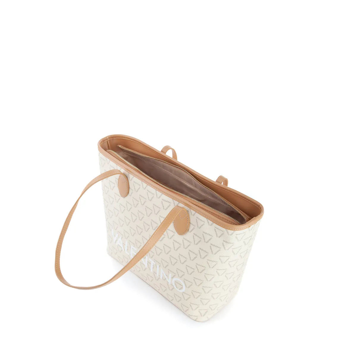 Borsa a Spalla Valentino Modello Liuto Ecru/Multicolor