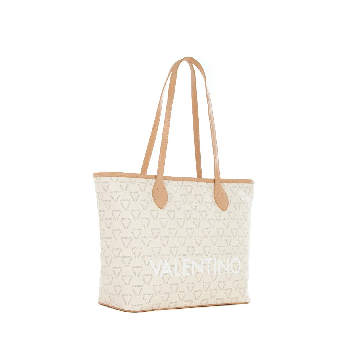 Borsa a Spalla Valentino Modello Liuto Ecru/Multicolor