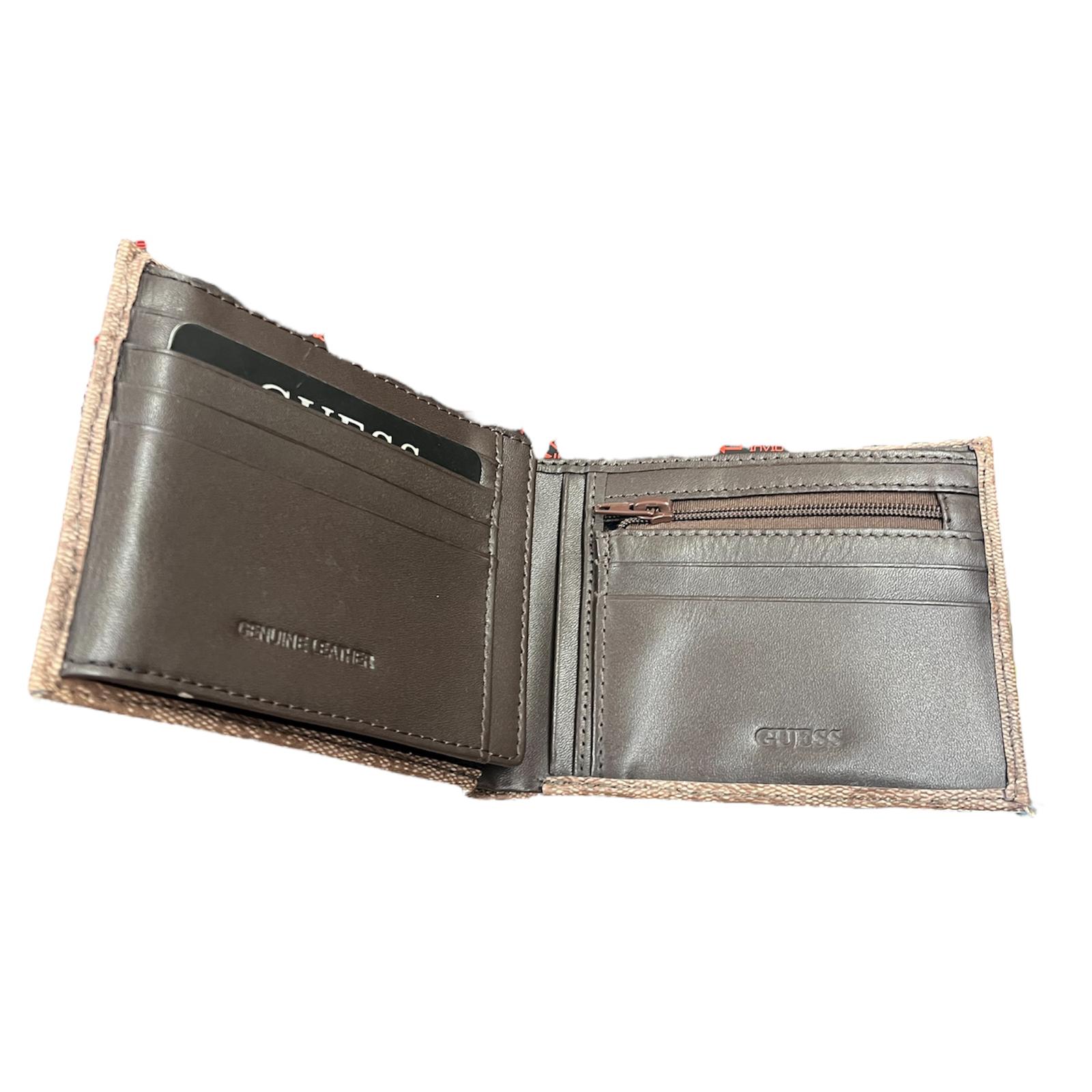 Guess Portafoglio Grande Con Ribalta Vezzola Smart 4G Logo Marrone