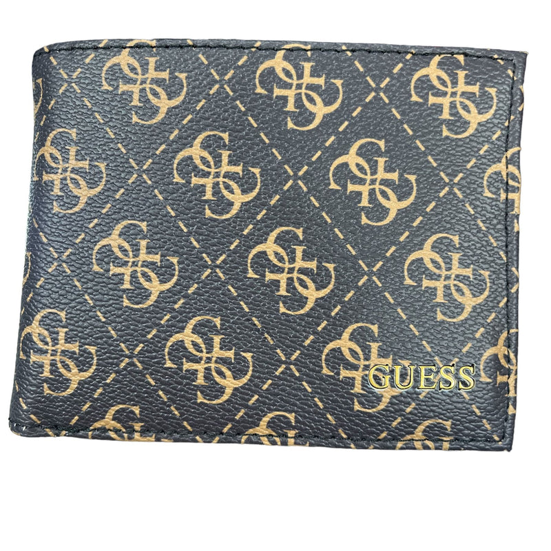 Guess Portafoglio Grande Con Ribalta Vezzola Smart 4G Logo Marrone