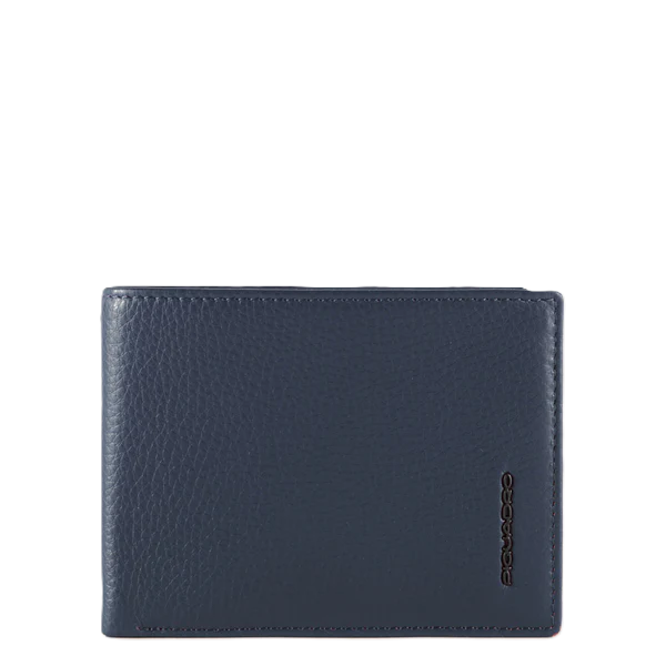 Piquadro Portafoglio uomo con portamonete Blu