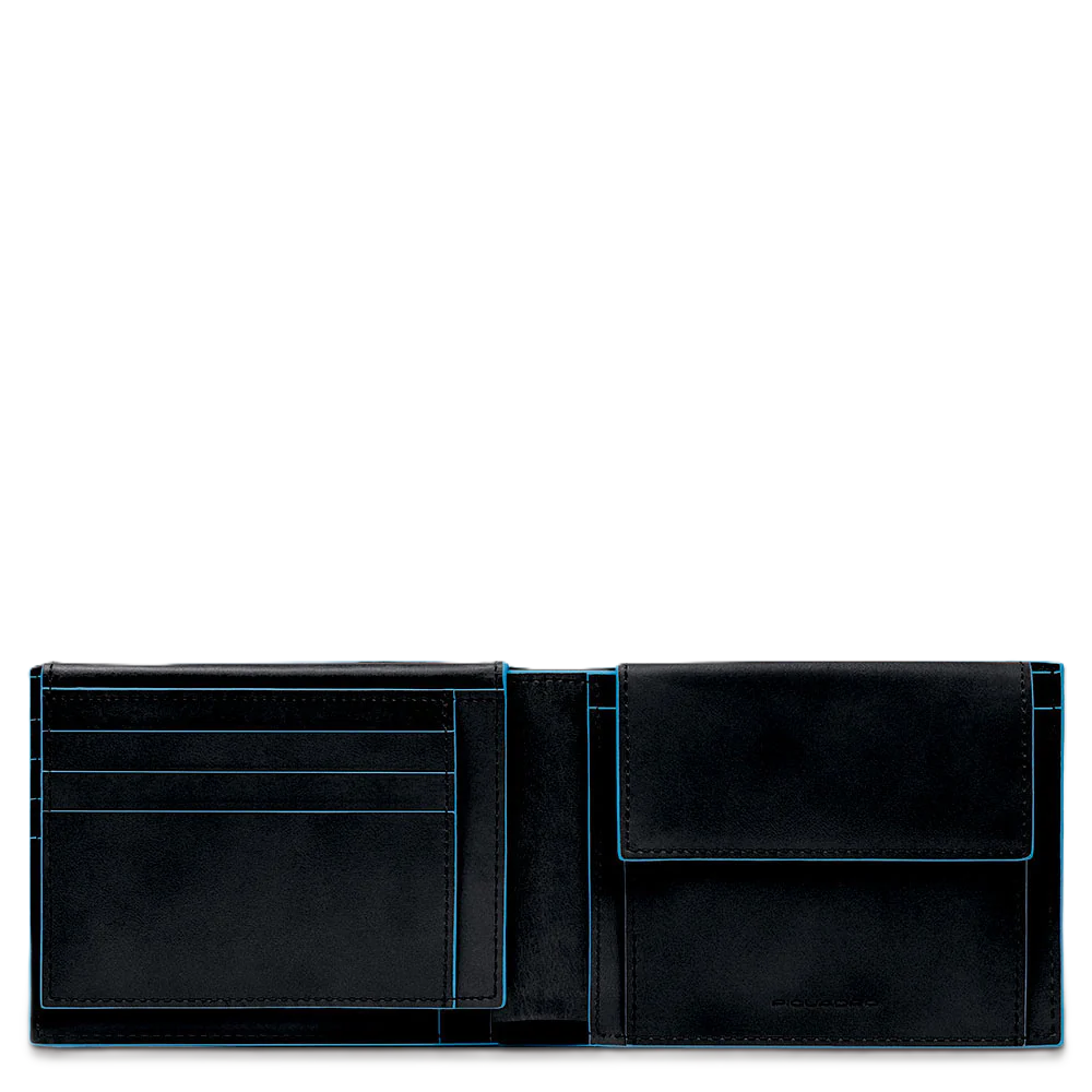 Piquadro Portafoglio uomo con porta documenti Nero