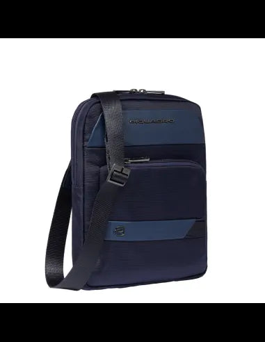Piquadro Borsello Nevet in tessuto e pelle blu