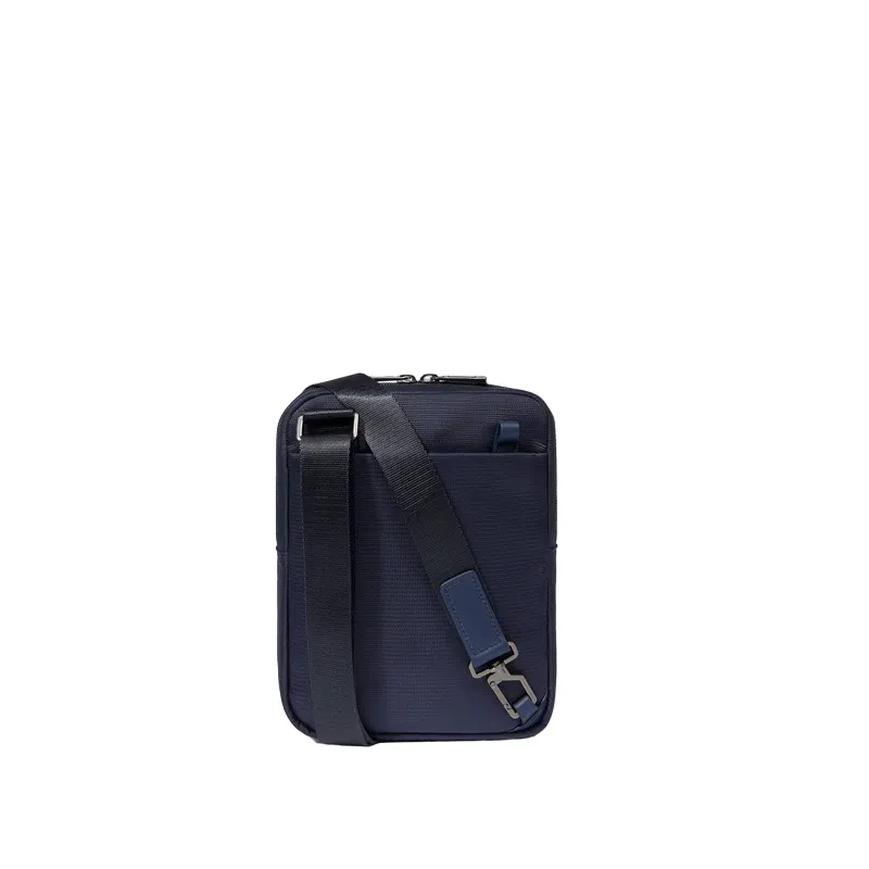 Piquadro Borsello piccolo in tessuto e pelle Piquadro Nevet, blu