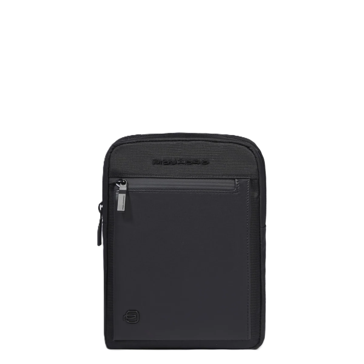 Borsello uomo porta iPad®mini in tessuto riciclato Nero
