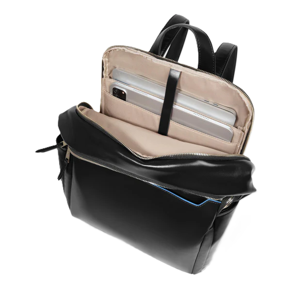 Piquadro Zaino donna in pelle porta pc 14" Nero