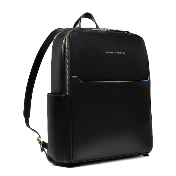 Piquadro Zaino donna in pelle porta pc 14" Nero