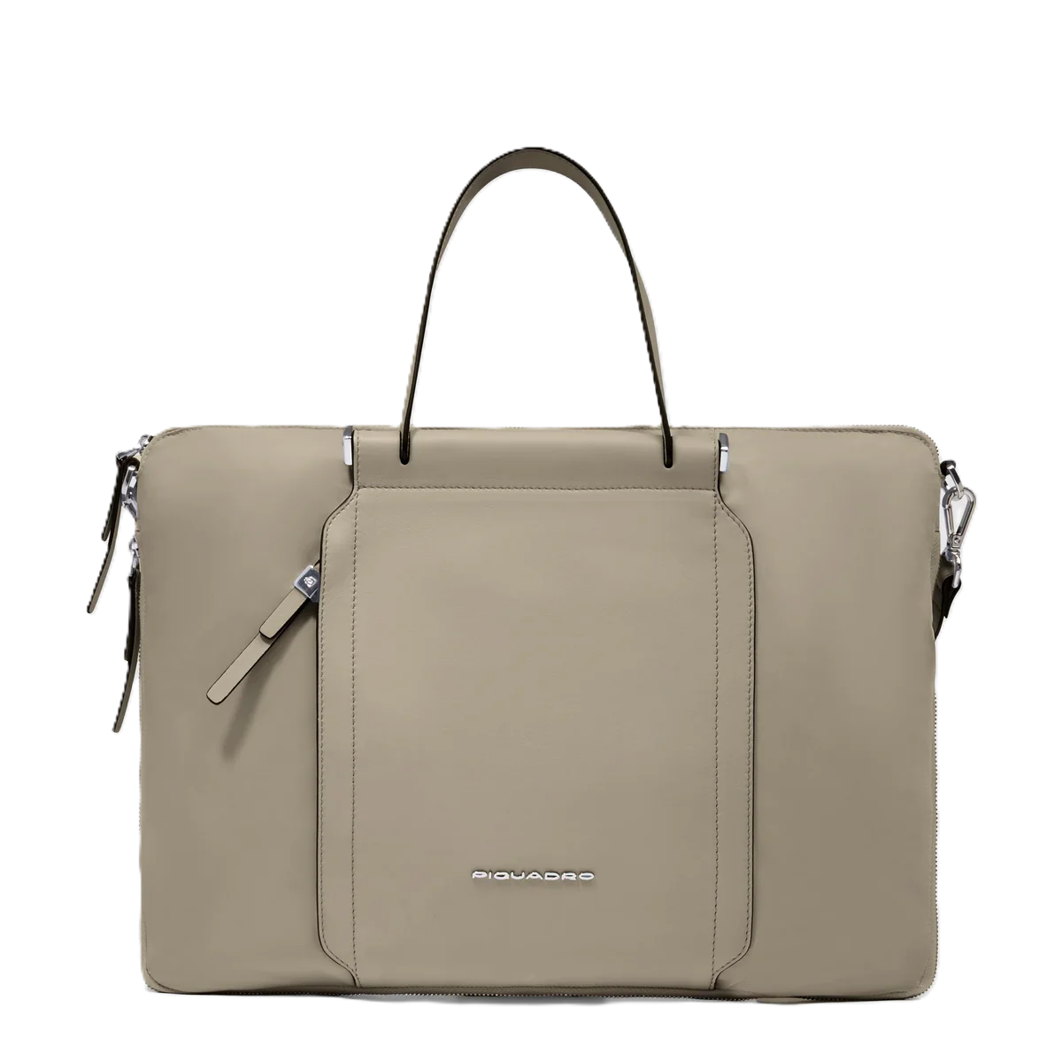 Piquadro Borsa da lavoro donna sottile porta pc 15,6" Beige