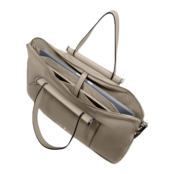 Piquadro Borsa da lavoro donna sottile porta pc 15,6" Beige