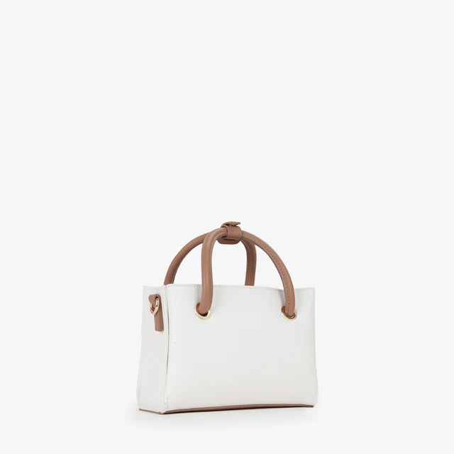 Valentino Borsa a Mano/Tracolla Alexia Bianco/Cuoio