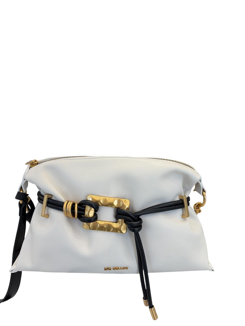 Gio Cellini Borsa A Spalla Bianca/Nera MM112