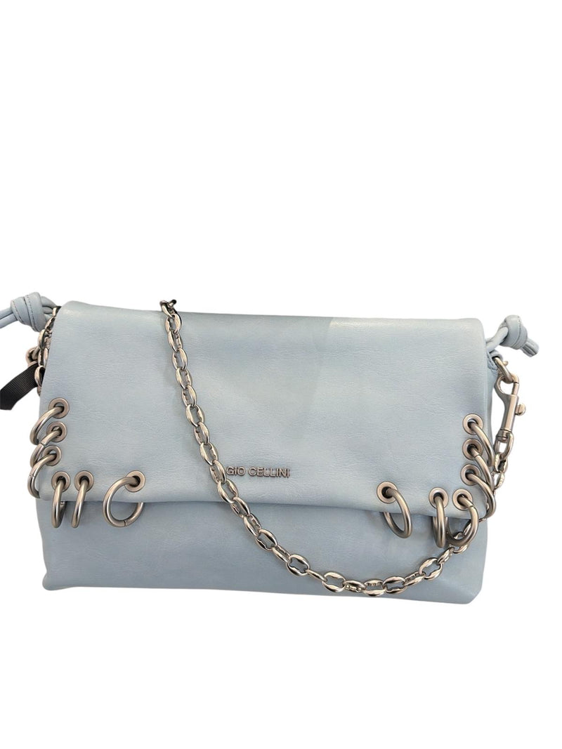 Gio Cellini Borsa A Spalla Azzurra PP064
