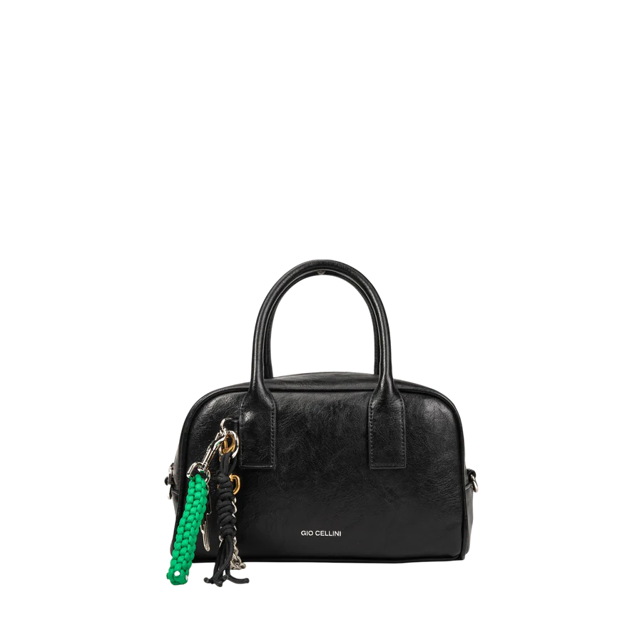 Gio Cellini Borsa A Mano Nera Con Charm CC075