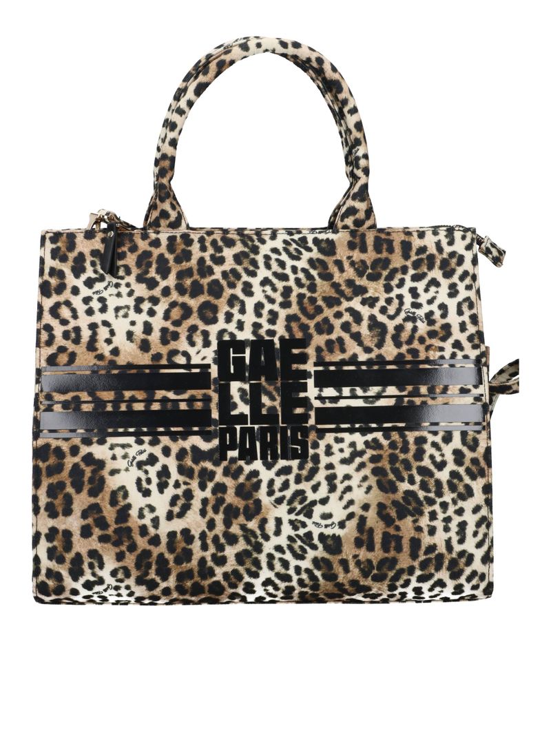 Gaelle Maxi Shopper Banda Logo Maculato GAACW03109