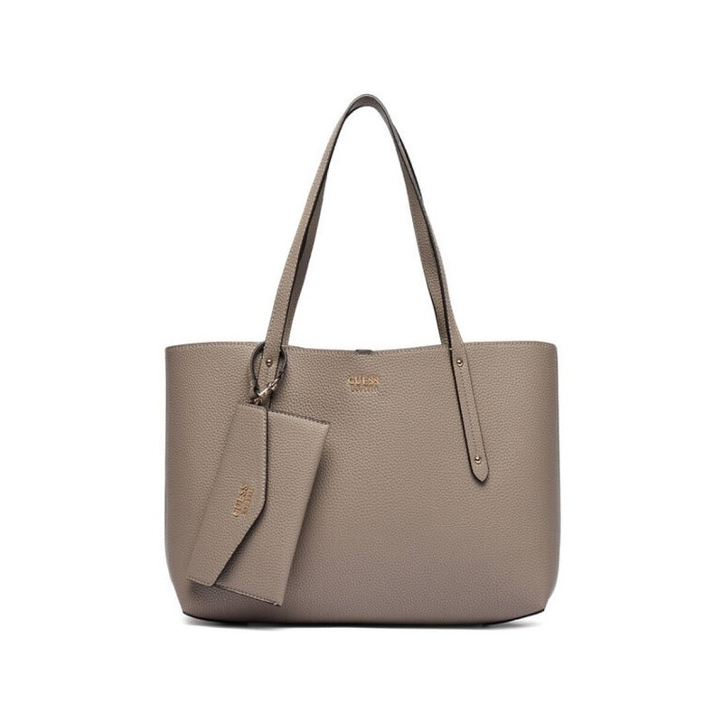 Guess Borsa a Spalla Brenton Donna reversibile Dark Taupe