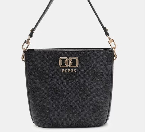 Guess Borsa secchiello Logo Karnilla Logata Nera