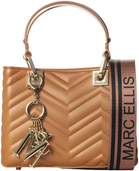 Marc Ellis Borsa a Mano/Tracolla Flat Krissy M Porcini/Gold