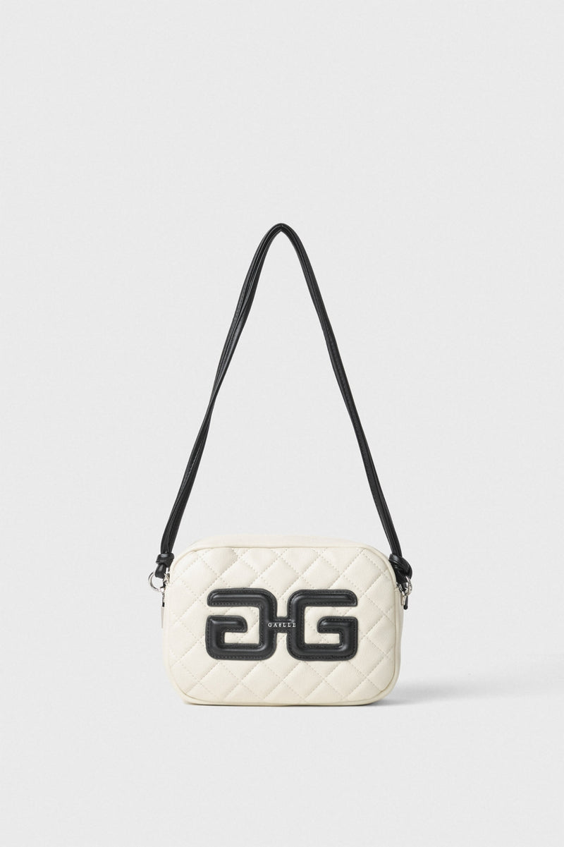 Gaelle borsa a tracolla bianca e nera