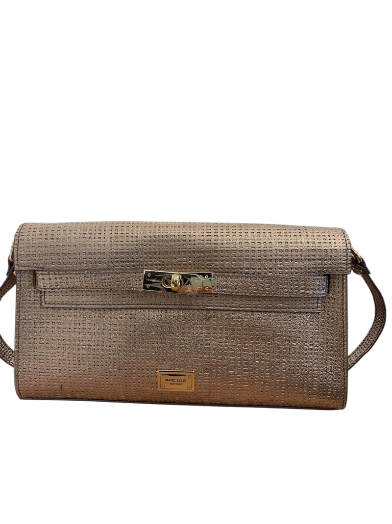 Marc Ellis Borsa A Spalla Ivory BL Bronze/Gold