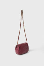Gaelle borsa a tracolla con perle e charms bordeaux