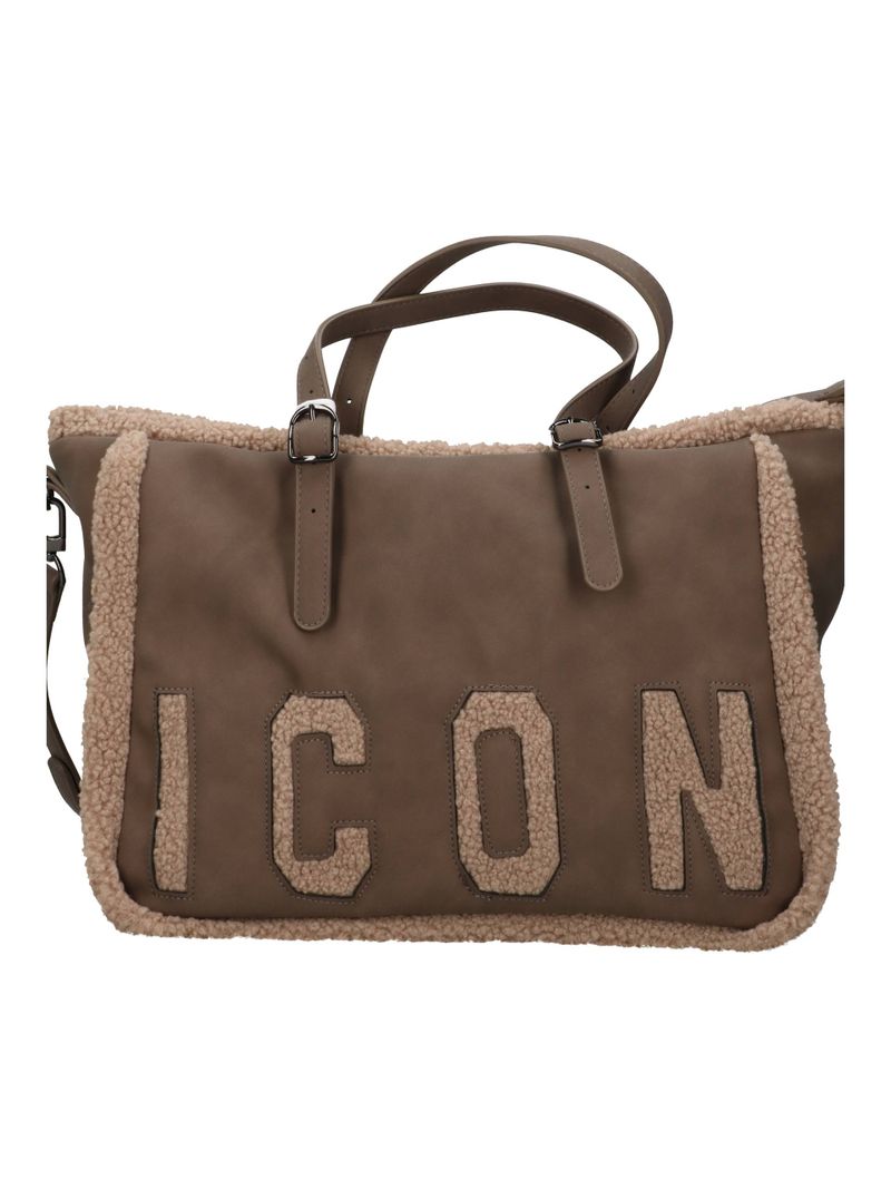 Icon Borsa a Mano + Tracolla Tortora  ICBS28A01