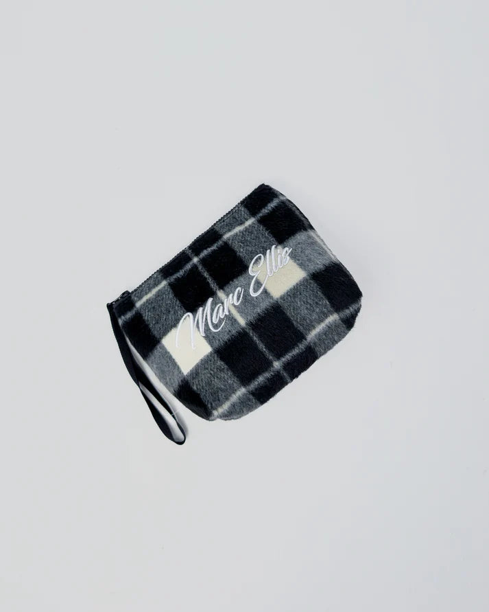 Marc Ellis Pochette Buby Check Clutch Black