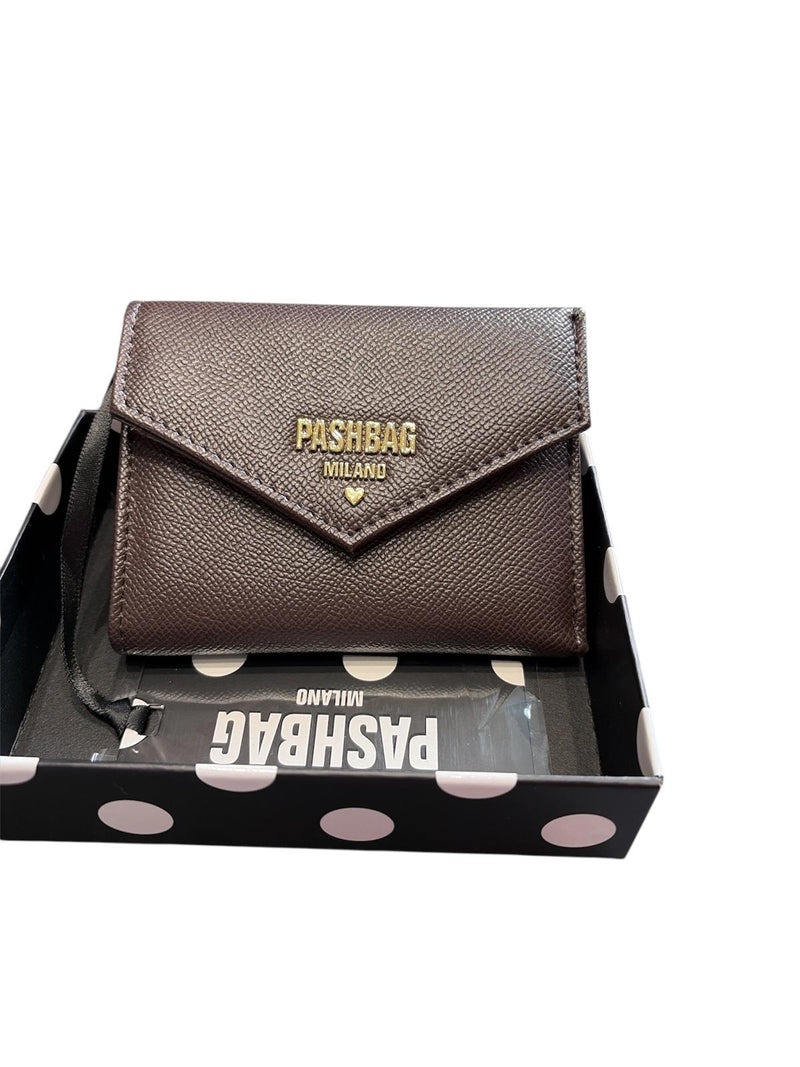 PASHBAG PORTAFIGLIO MINI KENSINGTON DARBY MARRONE