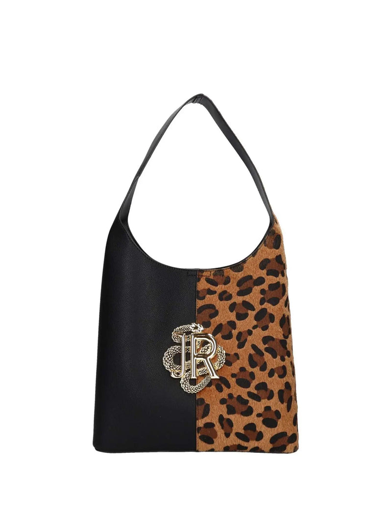 John Richmond Borsa A Spalla Nera/Maculata