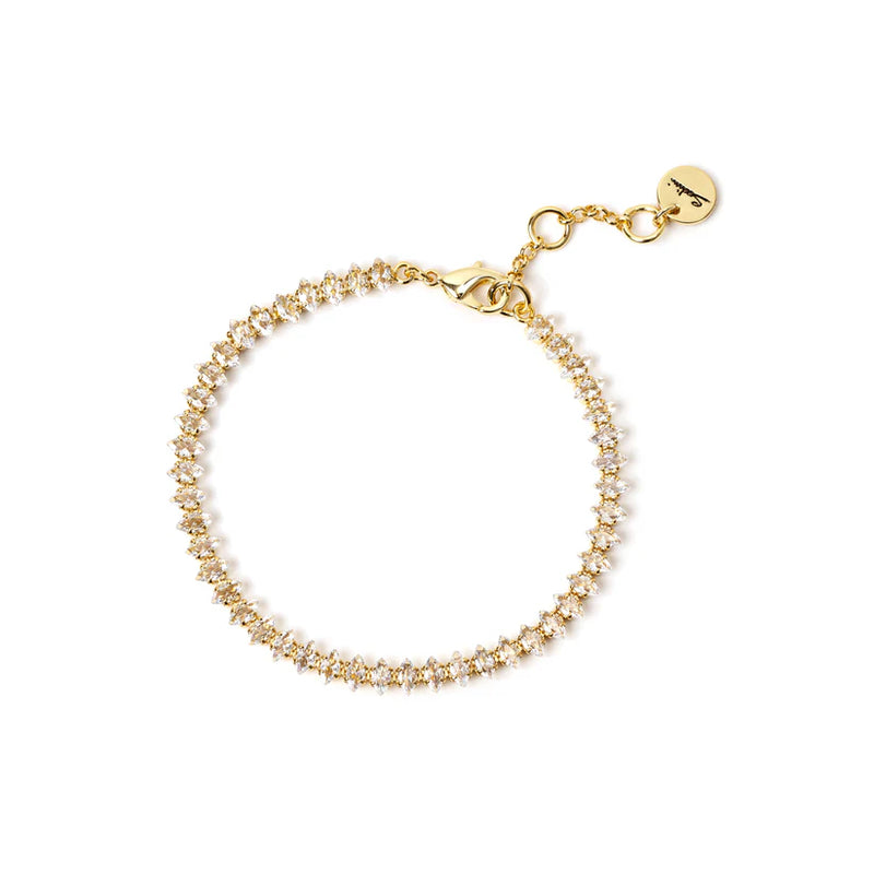 Sodini BIjoux Bracciale di zirconi baguette Ishtar - Oro e bianco 912739