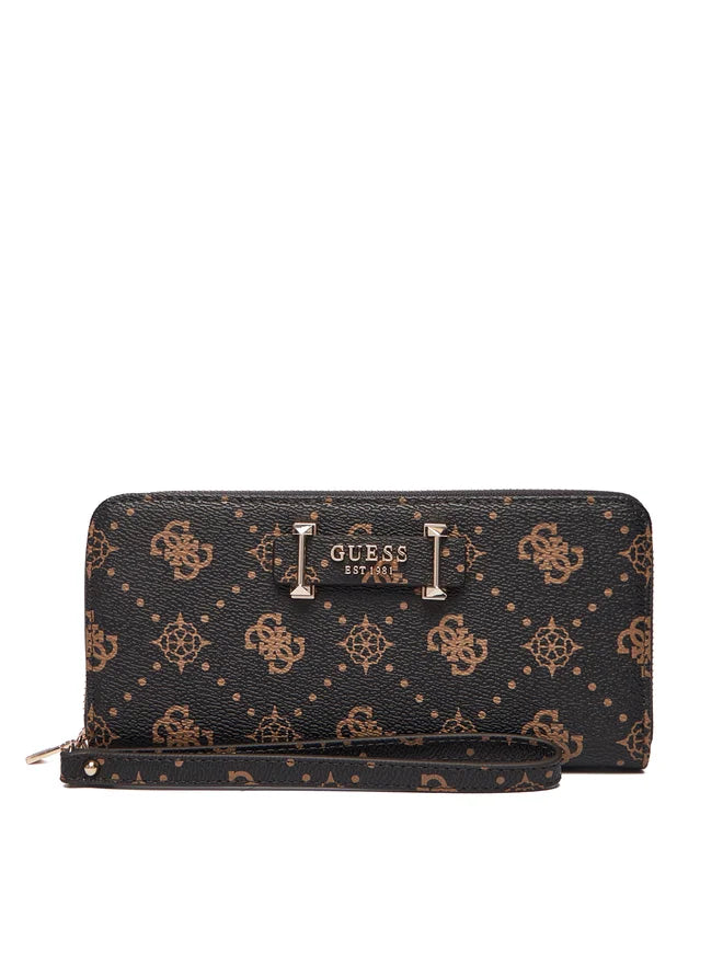 Guess Portafoglio Grande Silia Logato Marrone