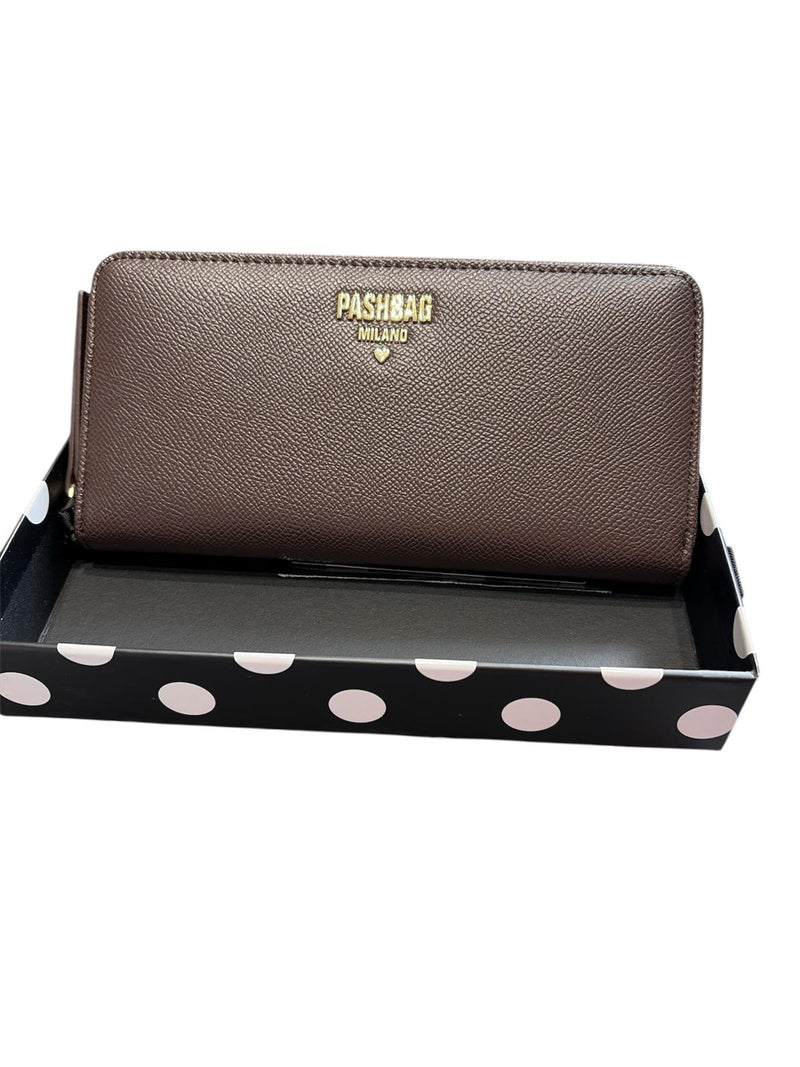 PASHBAG PORTAFIGLIO PORTAFOGLIO KENSINGTON BRIGITTE MARRONE