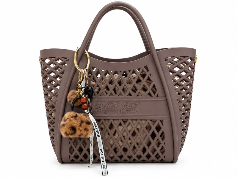 Marc Ellis Borsa A Mano/ Tracolla Flat Bask Leo S Leopard/Light Gold
