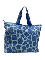 Kuvè Borsa Mare Grande Blu Leopard