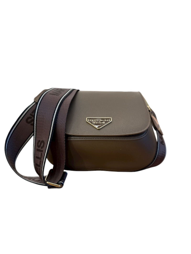 Marc Ellis Borsa a Tracolla Flat Swipe Cocoa