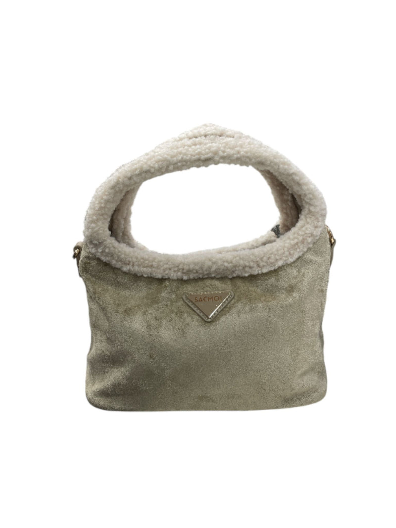 Sacmoi Borsa a Spalla/ Tracolla Small Beige Marie