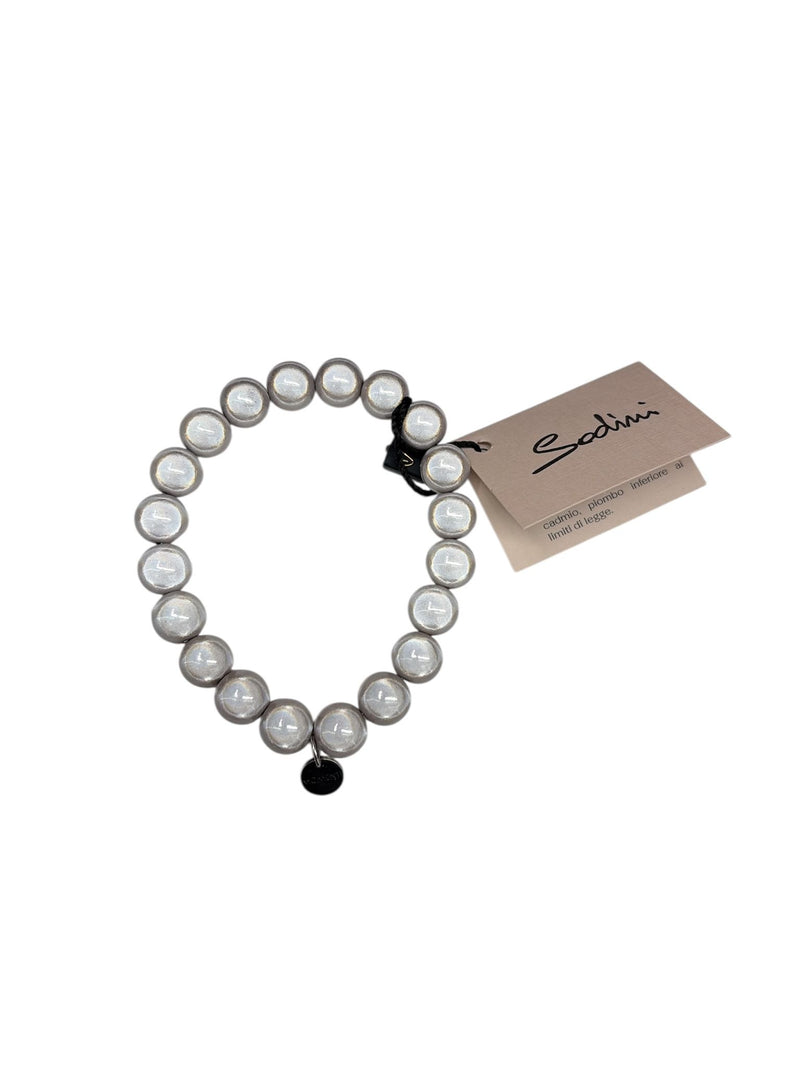 Sodini Bijoux Bracciale Elastico a grandi boule Ghiaccio