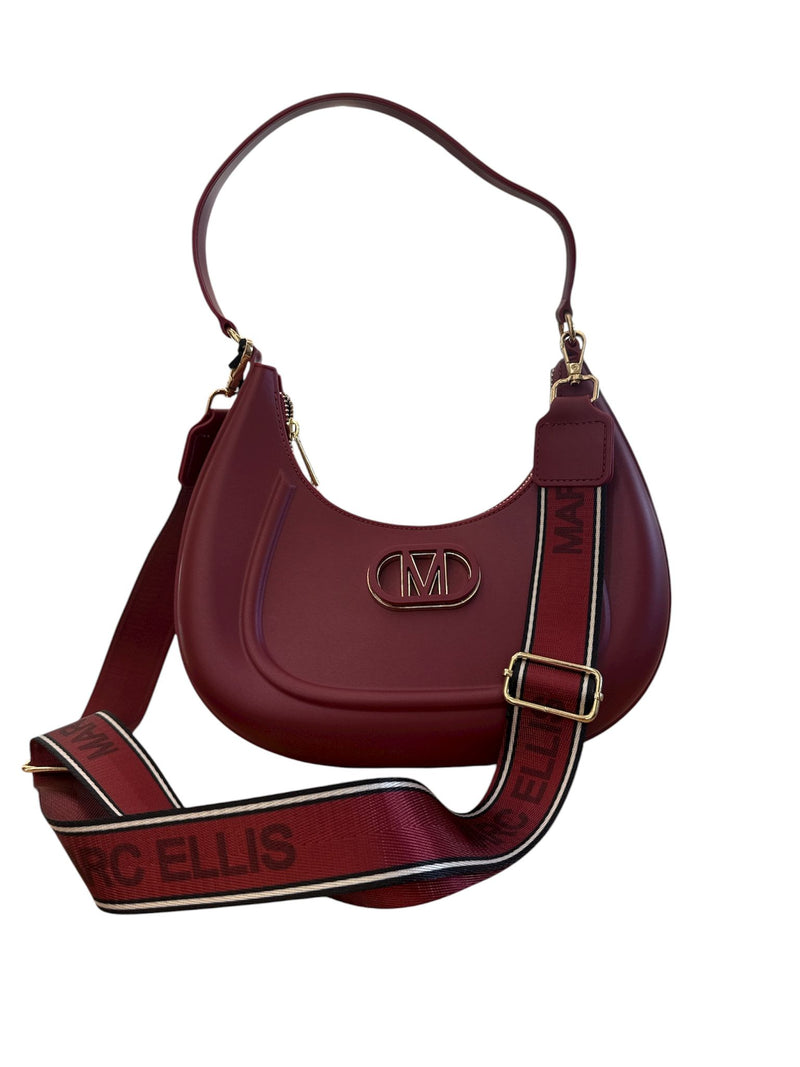 Marc Ellis Flat Hero hand bag Red Dahlia/ light gold