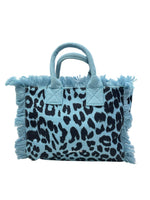 Kuvè Borsa Piccola Mare Blu Leopard